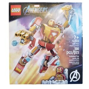 LEGO Marvel Avengers Iron Man Mech Armor 76203 Building Toy 130 Pcs New Sealed